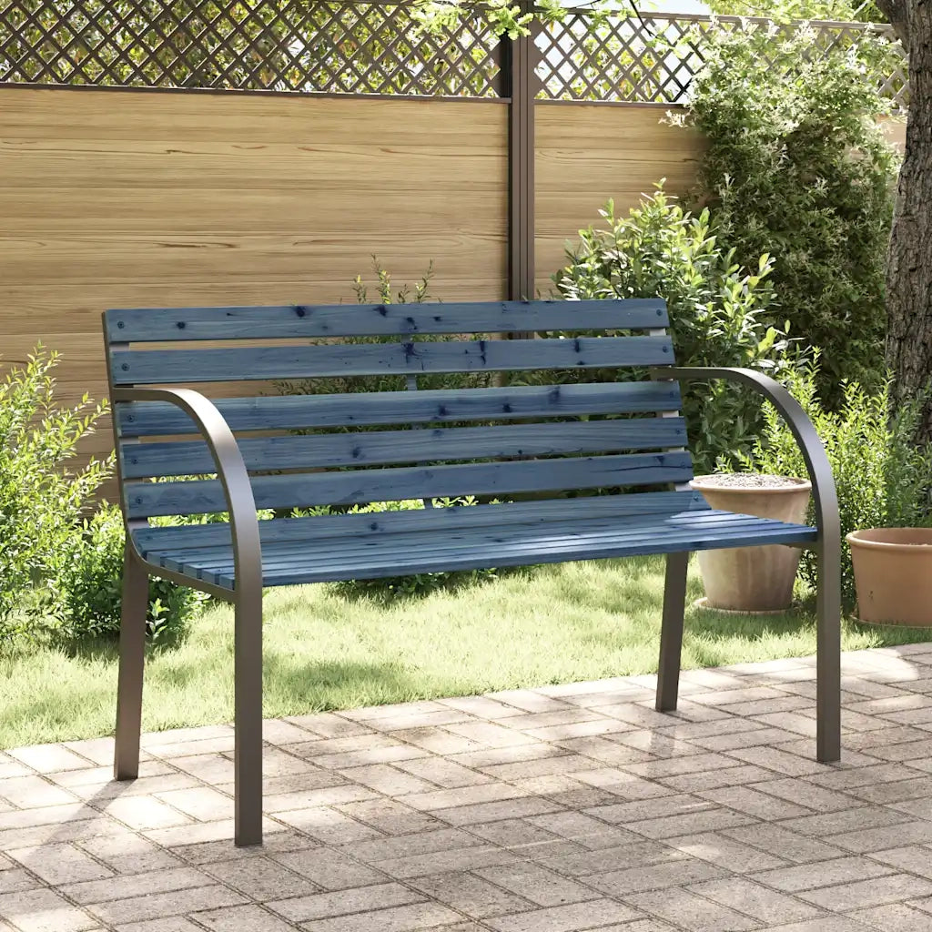 Panca da Giardino 81 cm in Legno di Abete Cinese Grigia 317120