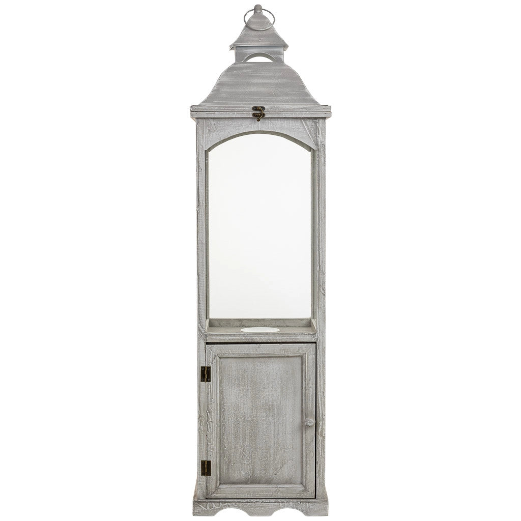 Lanterna in legno 30x30x112h cm
