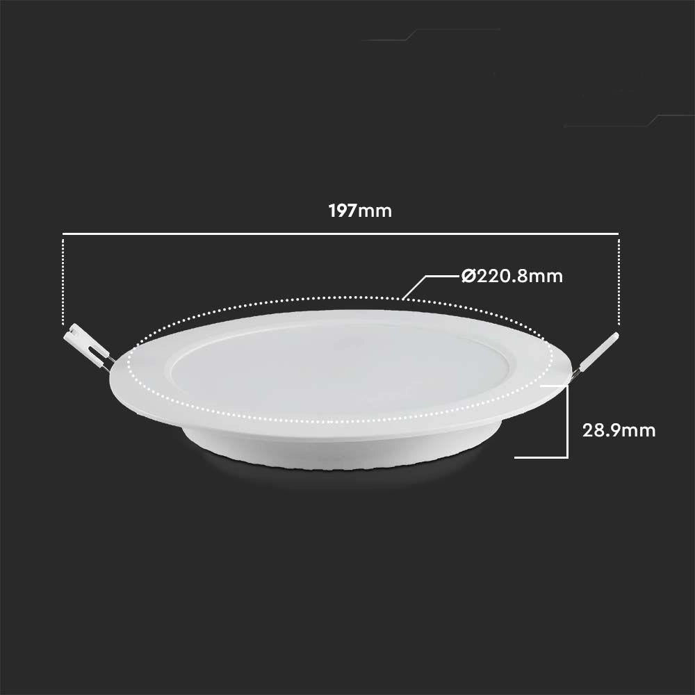 Faretto incasso LED tondo 18W 4000K V-TAC VT-61018
