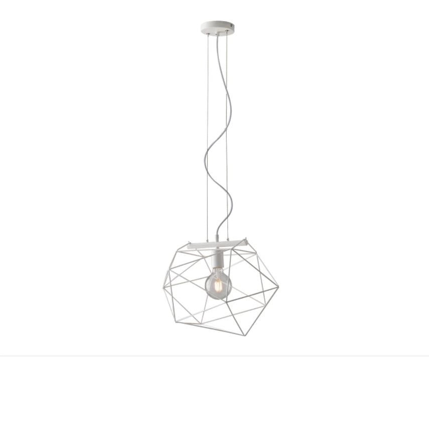 LAMPADARIO ABRAXAS E27 41X31XH150CM BIANCA.