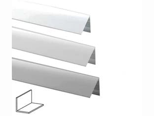 PROFILO ANGOLI UGUALI IN ALLUMINIO- - mm.30x30 mt.2 argento - 5 pezzi