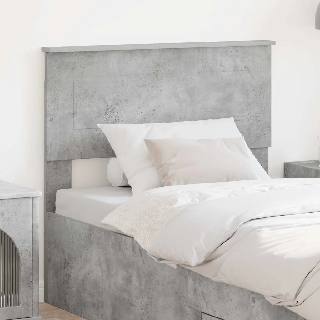 Testiera-Testata-Testiera Decorativa Grigio cemento 100 cm Legno multistrato 939291