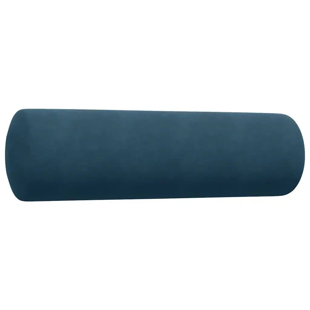 Set di Divani 3 pz con Cuscini e Rinforzi Blu in Velluto 3278430