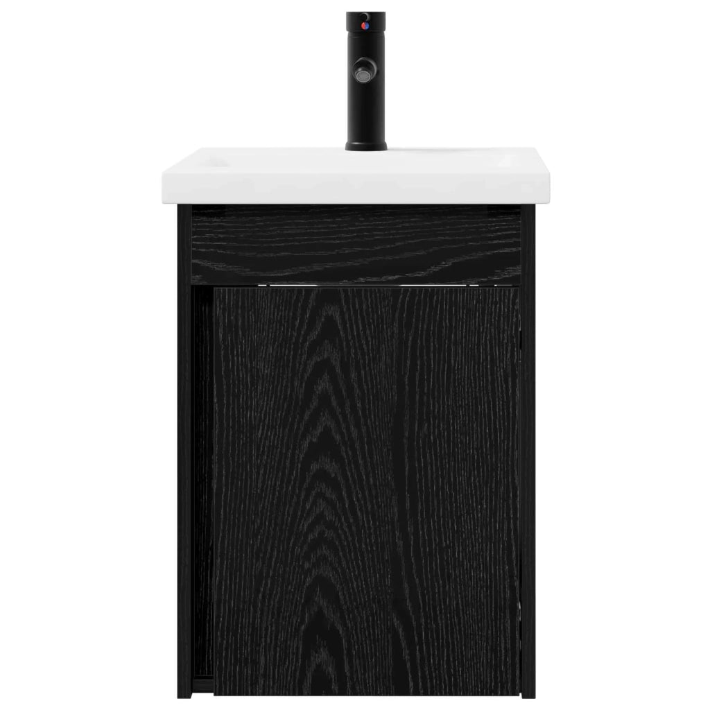 Mobile bagno con rubinetto Rovere Nero 42 x 40 x 74,5 cm 889530