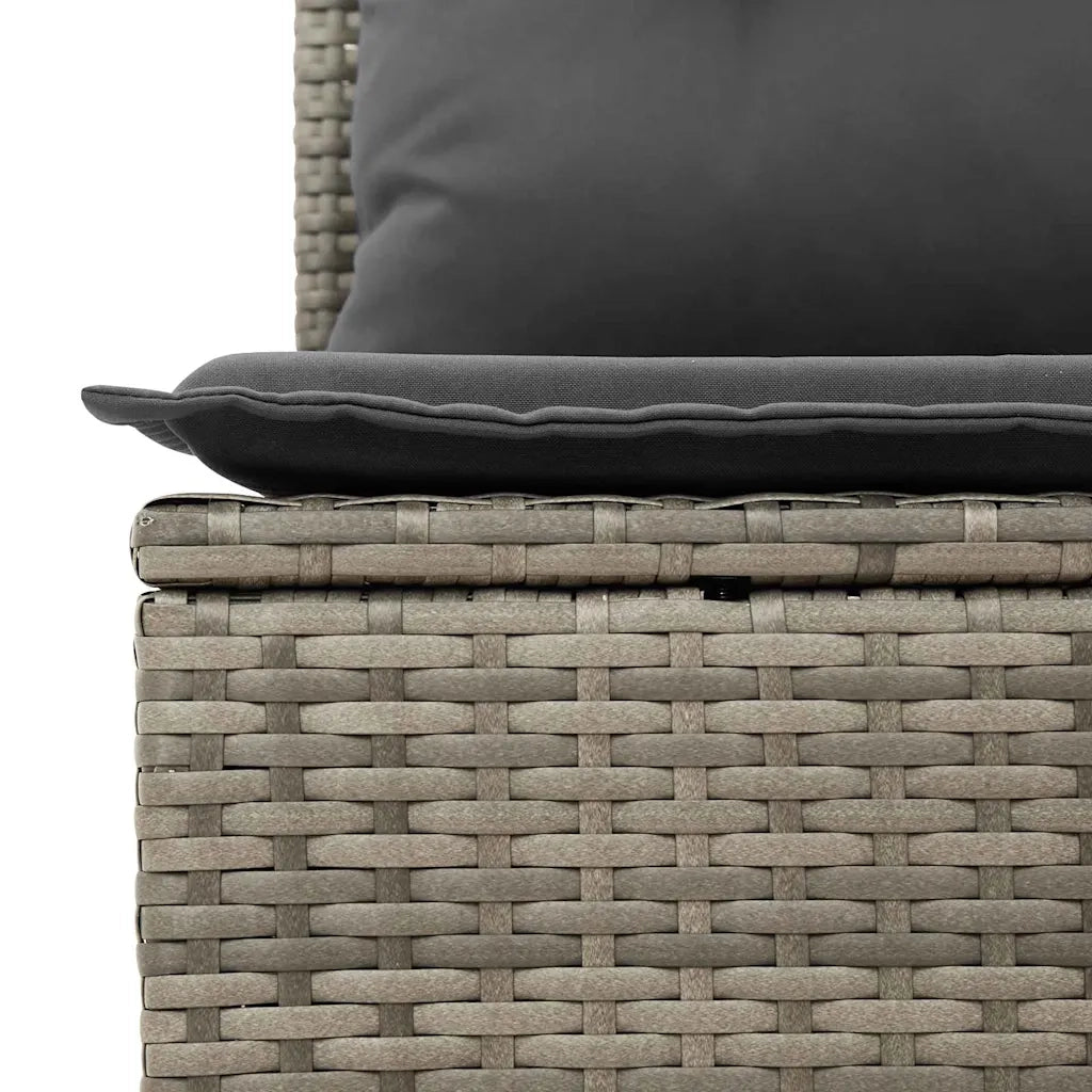 Set Divano da Giardino con cuscino 7 pcs Grigio 3349593
