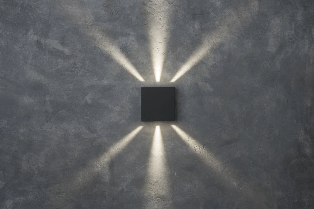 Applique da esterno LED 10W Gemini Beams antracite Lutec