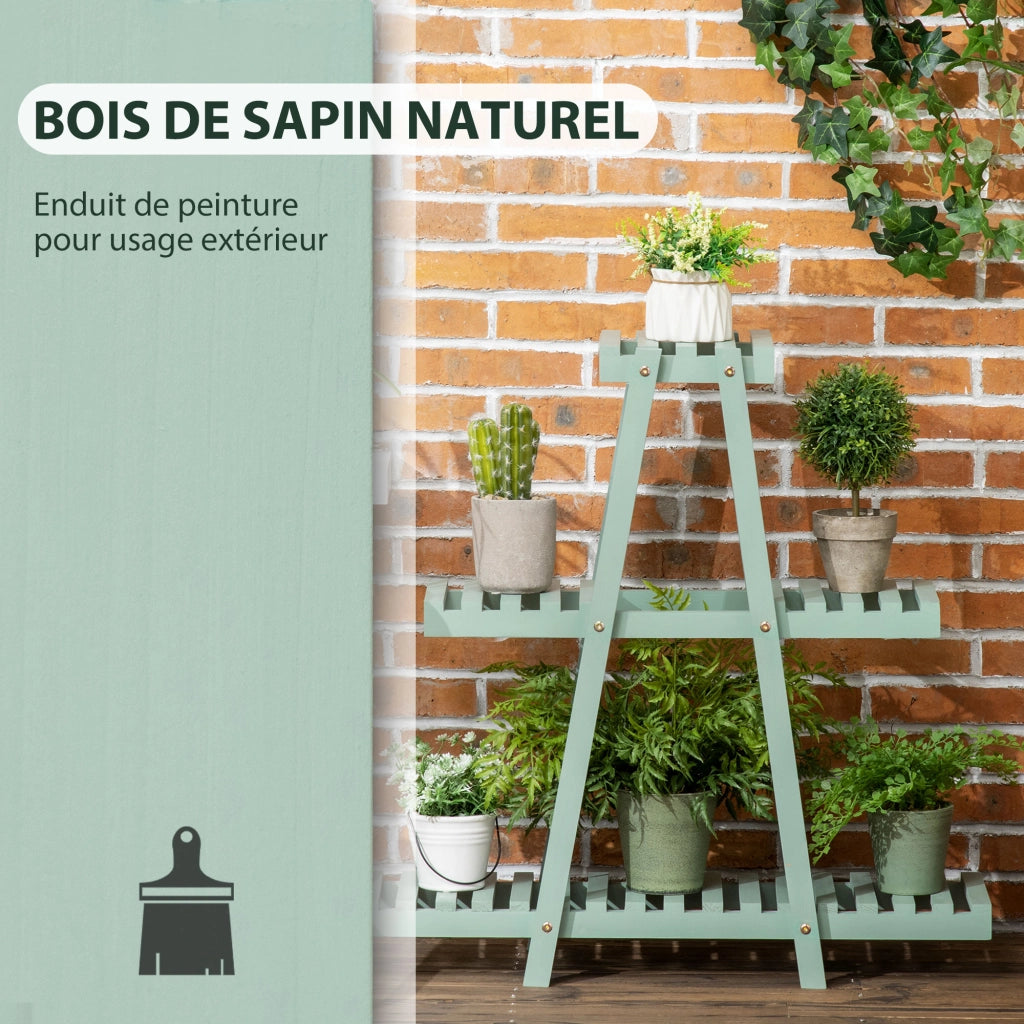 Scaffale per piante 3 livelli ¨C Minimal ¨C 76x26x76 cm verde