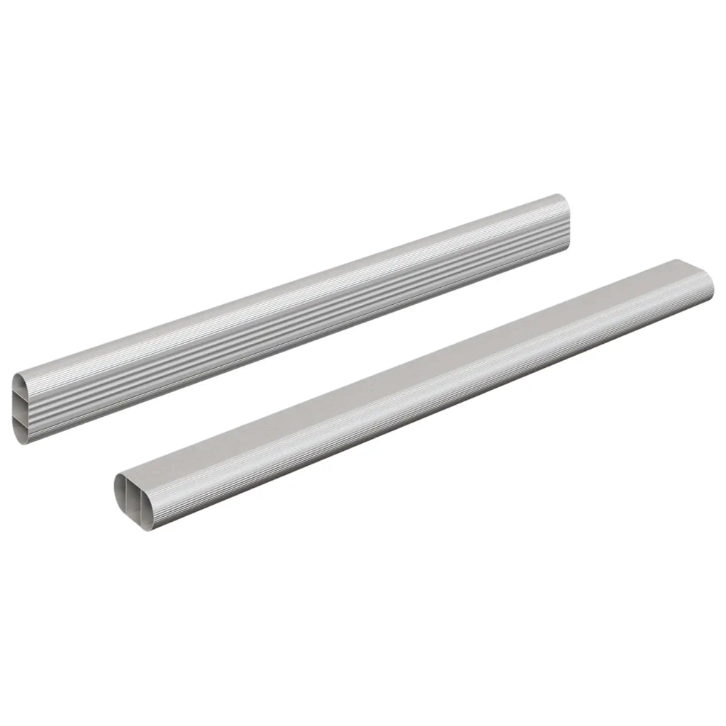 Asta per armadio 2 pcs Argento 316 x 15 x 29 mm 864879