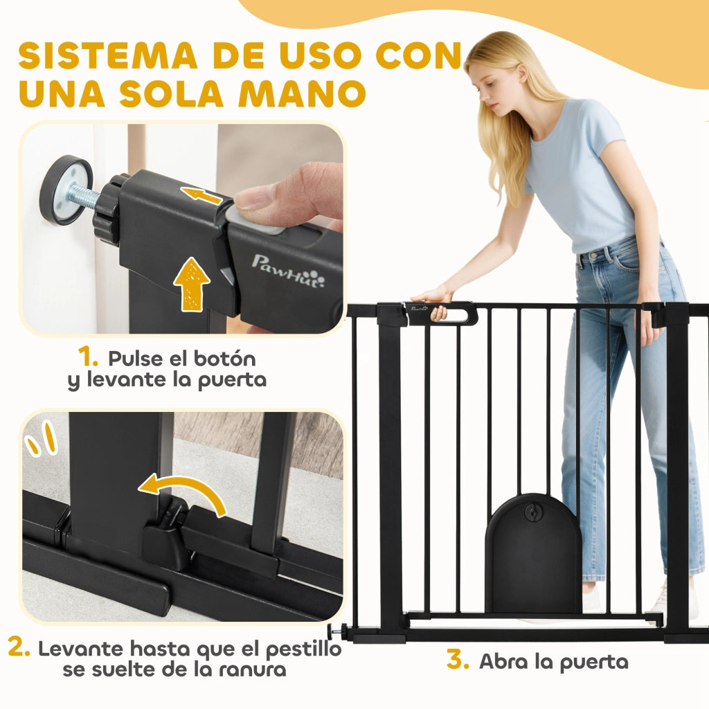 Barriera di Sicurezza per Cani ¨C Minimal ¨C Nero 75-103 cm