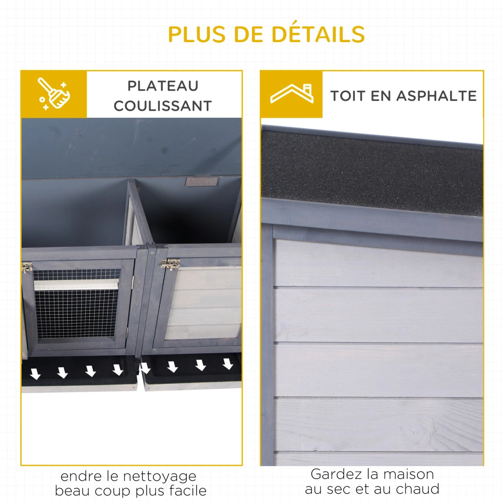 Ripostiglio con tetto apribile 2 porte ¨C Minimal ¨C 112x50x54 cm grigio nero