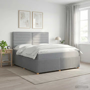 Letto box spring con materasso Grigio Chiaro 140 x 200 cm 3454403