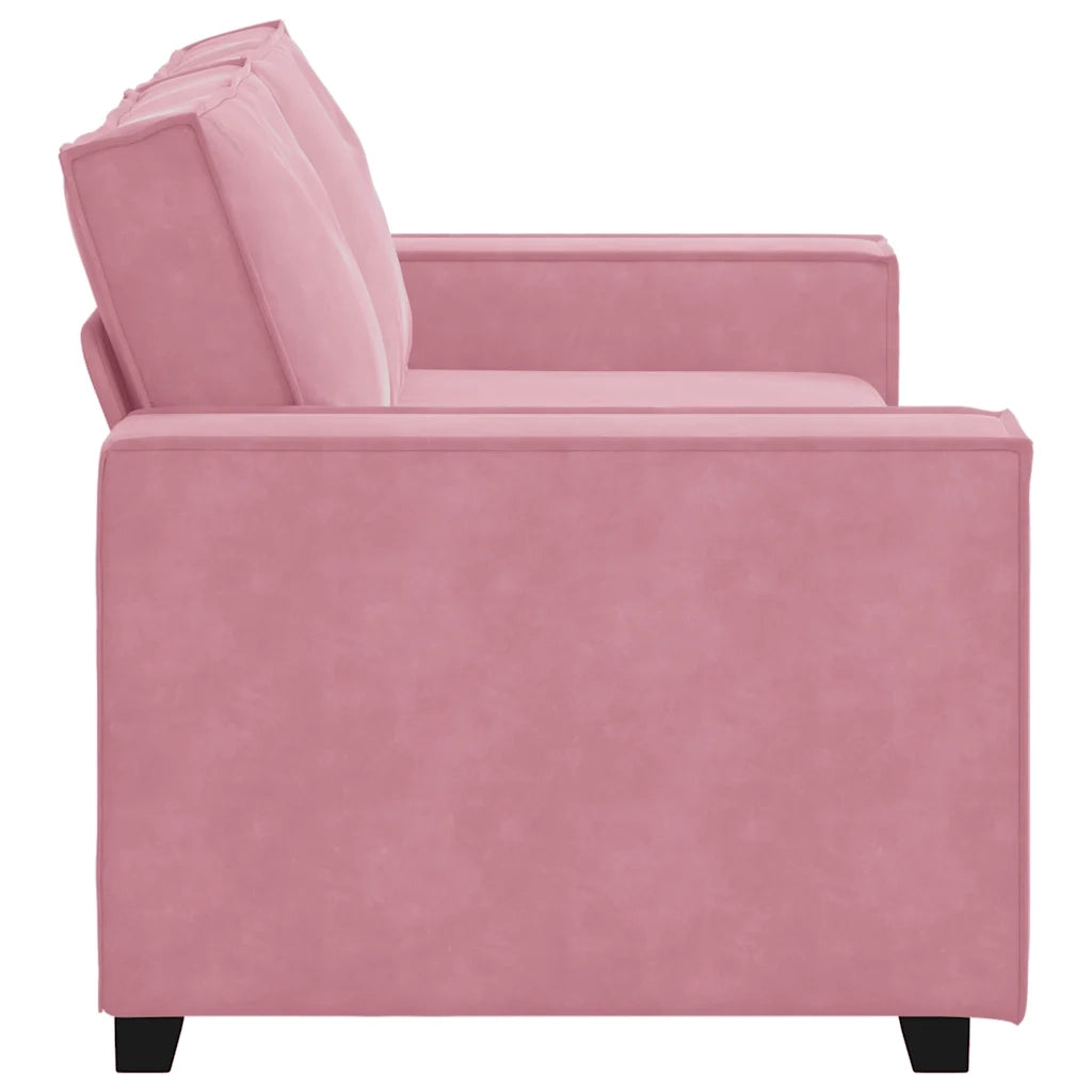Divano a 2 Posti-Sofa 2 Posti Rosa 140 cm in Velluto 666309