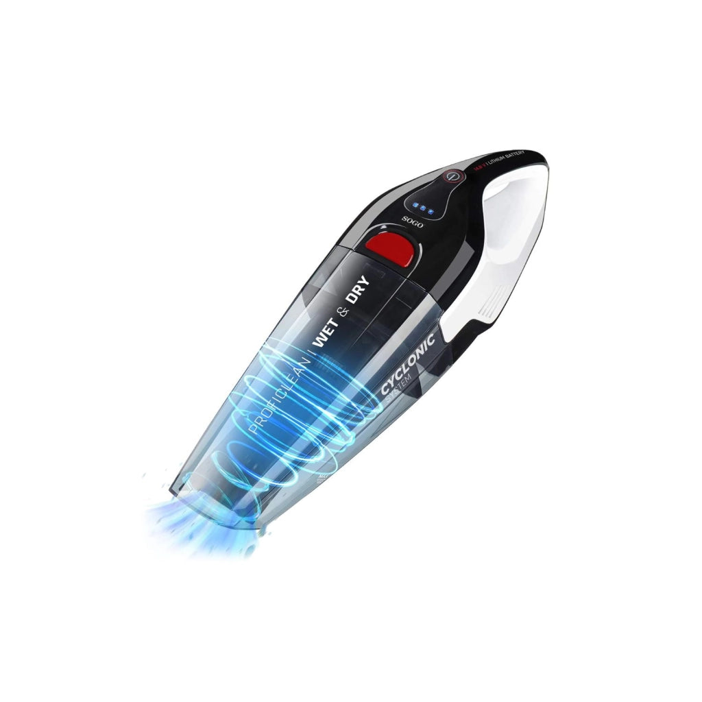 Aspirapolvere portatile ricaricabile senza fili, funzione wet dry solidi liquidi, batteria litio 2200mAh 100W - SOGO