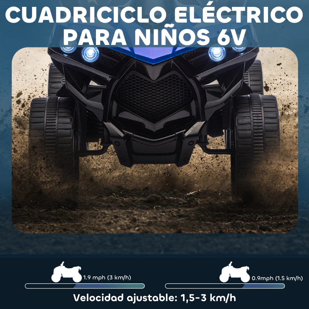 Quad elettrico per bambini 6V ¨C Minimal ¨C 70x42x45 cm blu