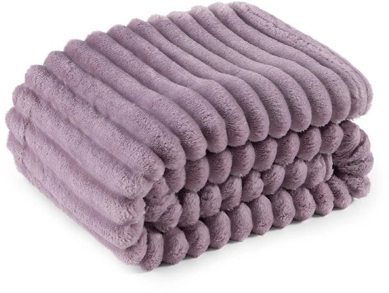 Coperta soffice - deken di lana e fleece, coperta per divano, coperta morbida e calda di corduroy per decorazione della camera, coperte per letto, 150 x 200 cm