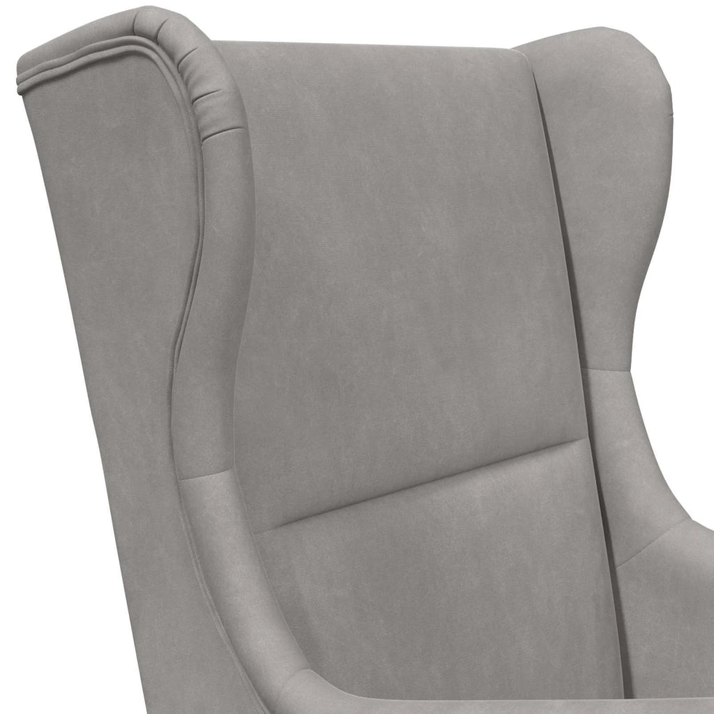 Poltrona | Sedia Relax Grigio Chiaro Velluto
