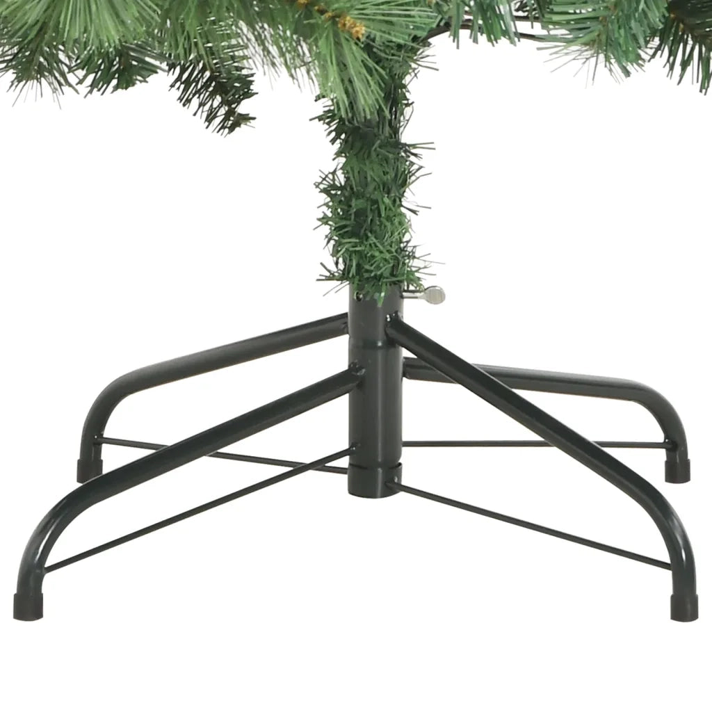 Albero Natale Artificiale Incernierato con Pigne e Bacche 240cm 357709