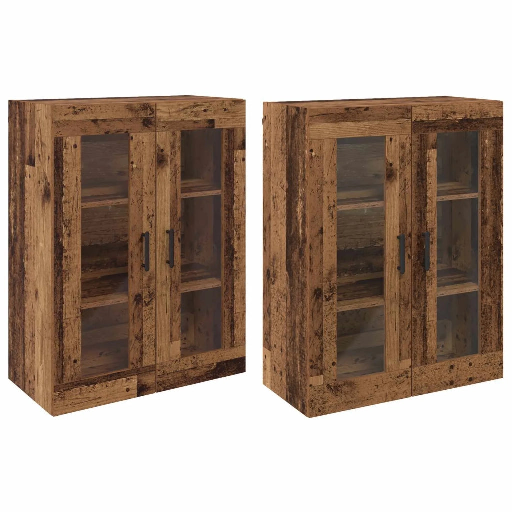 Armadi da Muro 2 pcs Legno vecchio 69,5 x 34 x 90 cm 3394584