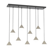 Lampada sospesa moderna GIRO 9xG9 Emibig nero beige bianco