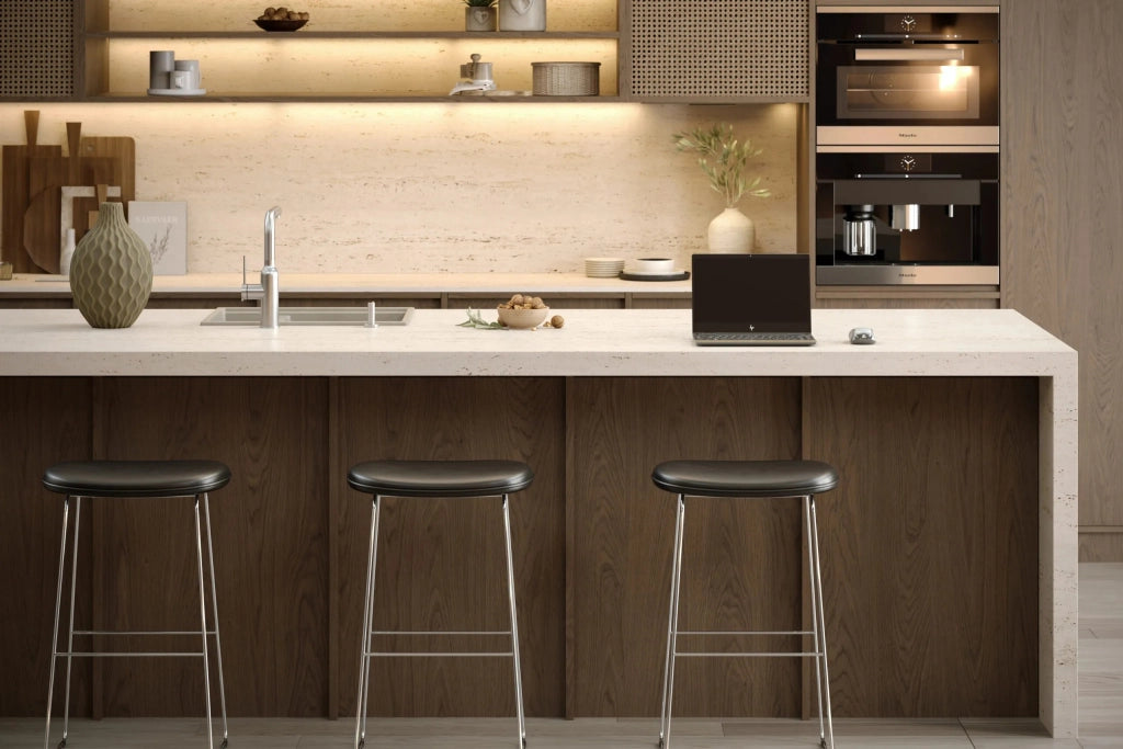 Lavello In Granito Logan 150 Beige Tappo acciaio