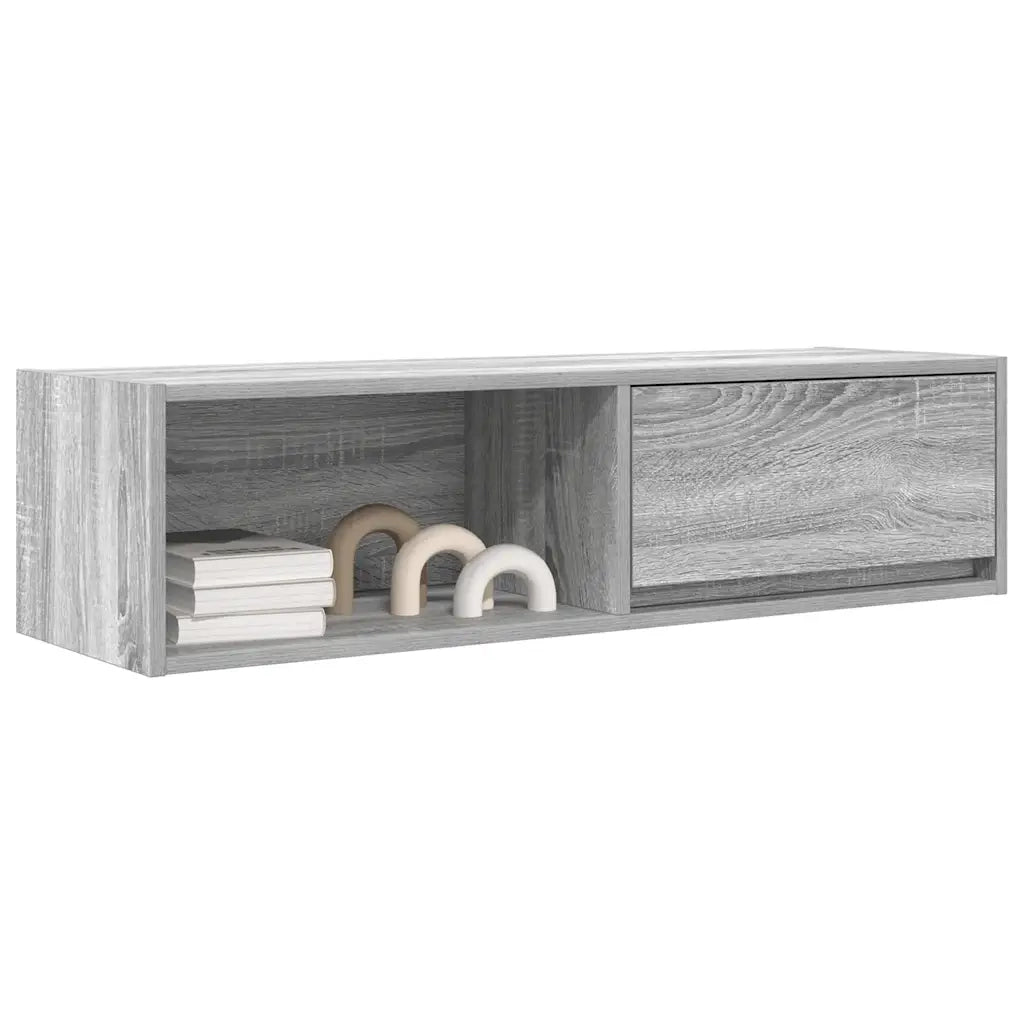Mobile TV Grigio Sonoma 100x31x25,5 cm in Legno Multistrato 861482