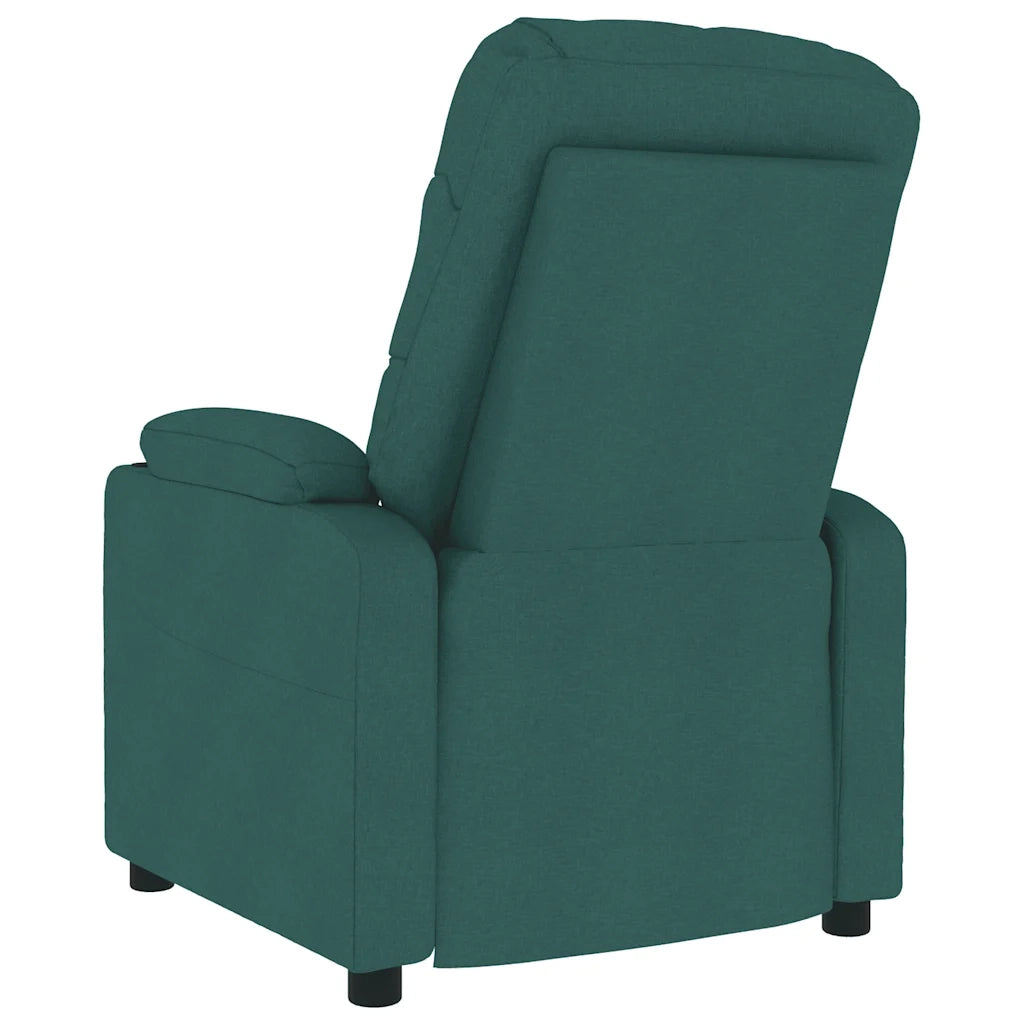 Poltrona Massaggiante Verde Scuro in Tessuto 339098