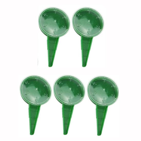 Dispensatore di semi per giardino 5 in 1 - Hermeticamente chiuso - Materiali riciclabili - Manopole di regolazione a gomito - Dimensioni 12x6,5 cm - Facile da usare - Semi seminatore