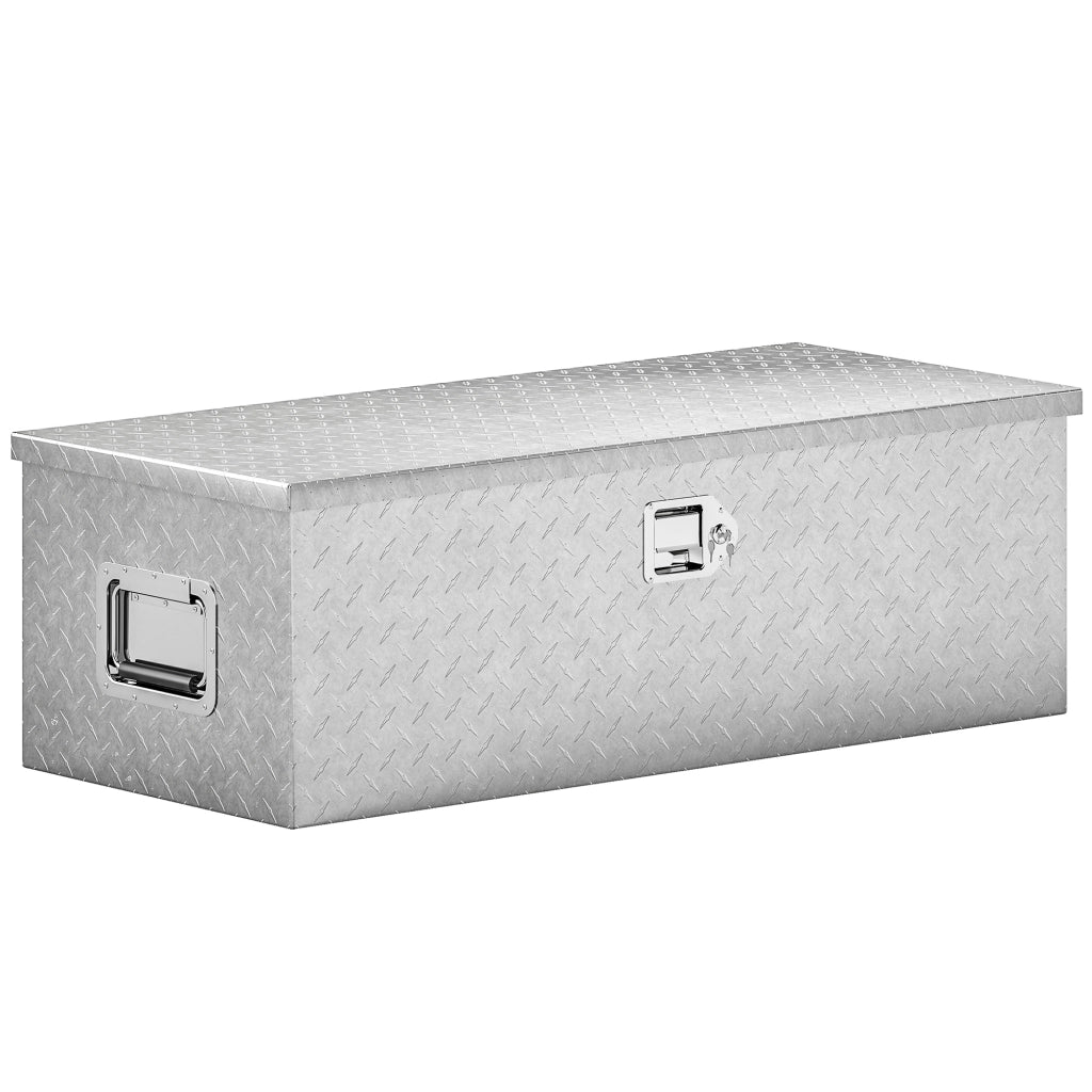Cassetta degli Attrezzi ¨C Minimal ¨C Argento, Alluminio, 76.2x33x24.4 cm