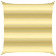 Telo Ombra Giallo e Bianco 7 x 7 m HDPE 42032815