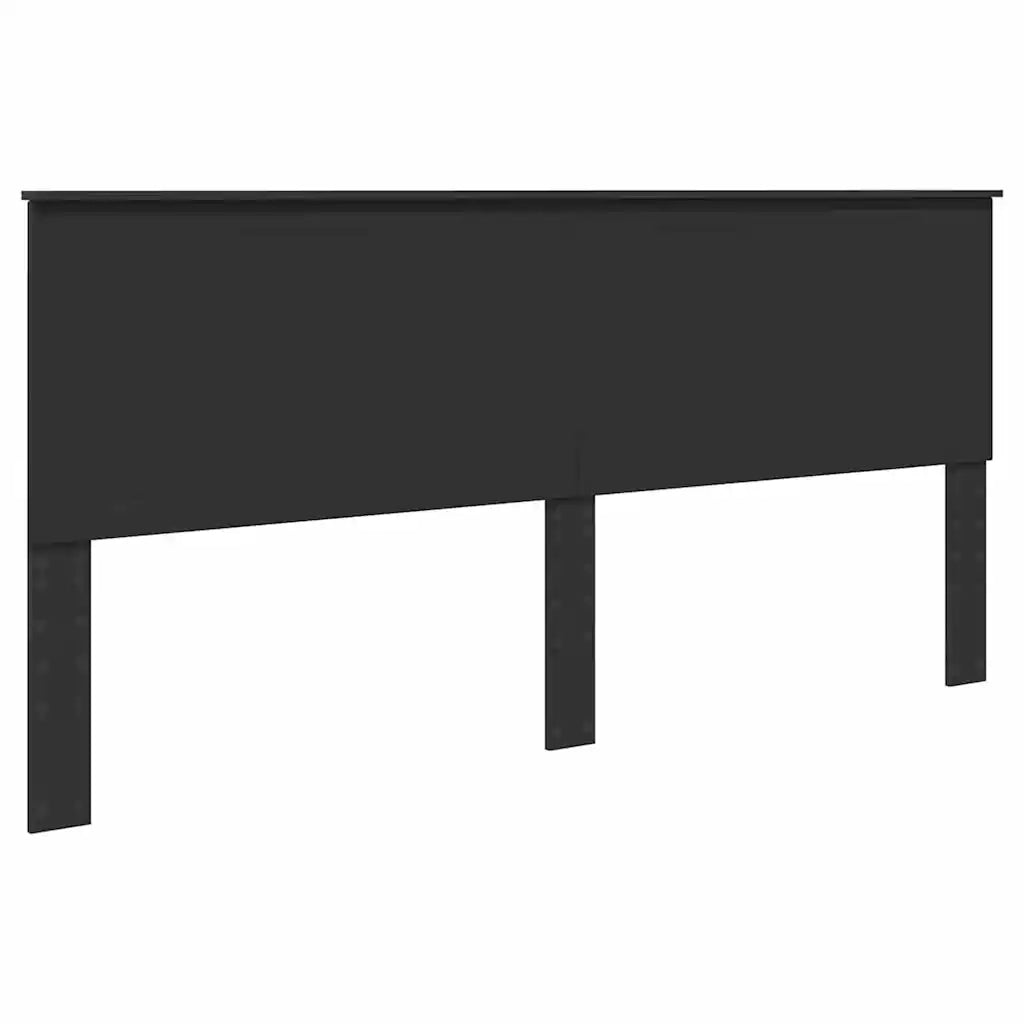 Testiera-Testata-Testiera Decorativa Rovere Nero 200 cm Legno multistrato 920370