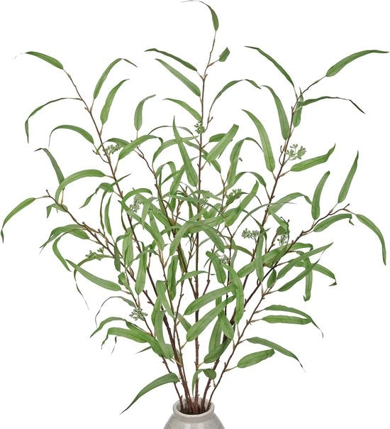 Foglie di Eucalipto Artificiale - Decorazione per Vaso - 3 pezzi - 113 cm