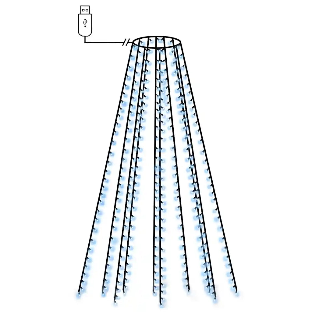 Rete di Luce per Albero di Natale 300 LED Blu 300 cm 328890