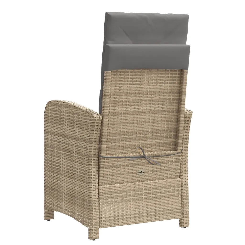 Set da Bistrò 3 pz con Cuscini Beige Misto in Polyrattan 365205