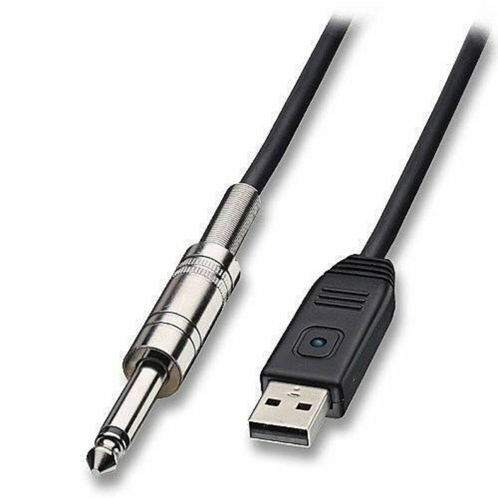 Trade Shop - Cavo Adattatore Per Chitarra Da Jack 6,5mm A Usb Per Pc Lunghezza 3 Metri Kl3623 -