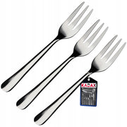 Set di 3 forchette da dessert KADAX lucide