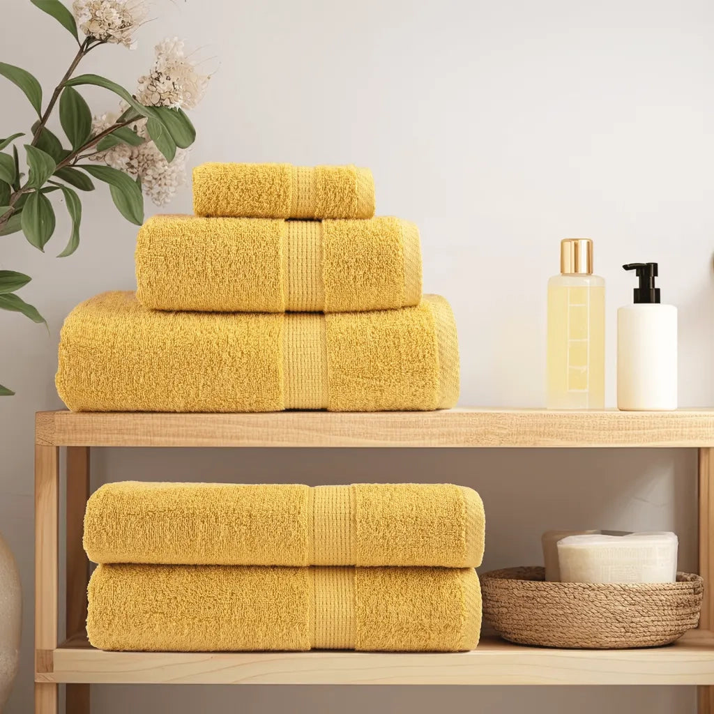 Asciugamani per sauna Premium SOLUND 10 pezzi Oro 80x200 cm 600 g/m2
