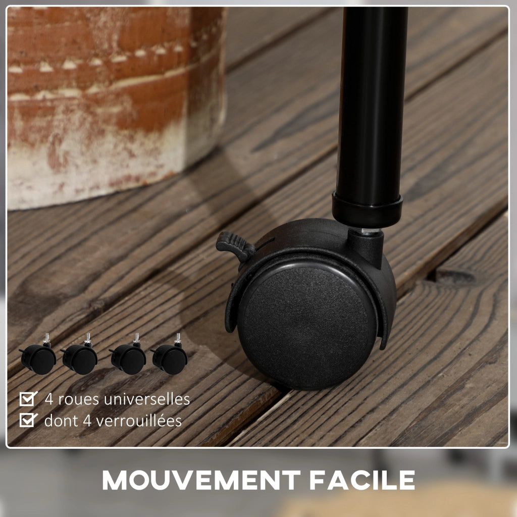 Armadio con appendiabiti scorrevole ¨C Minimal ¨C nero 180x60x170 cm