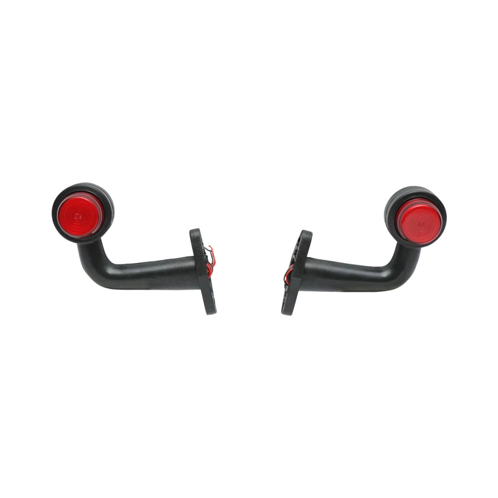 Lampada laterale con LED NEON, 12-24V, rosso-bianco, Breckner Germany