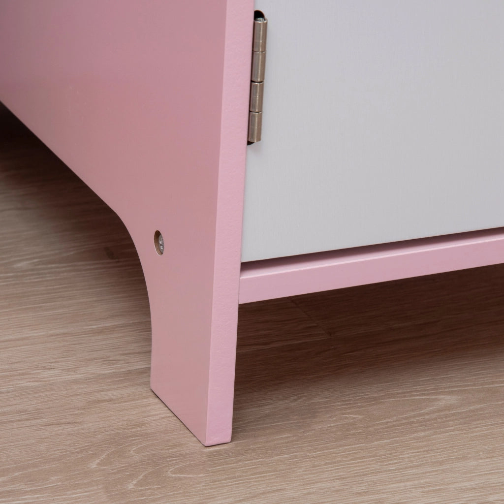 Scrivania Bambini con Sedia e Organizzatore ¨C Minimal ¨C 90x45x85 cm Rosa