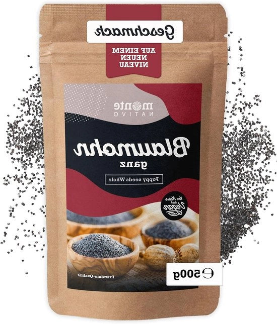 Polvere di Papavero (500g) - Per la Cucina - Ideale per Crackers - Semi di Papavero Blu