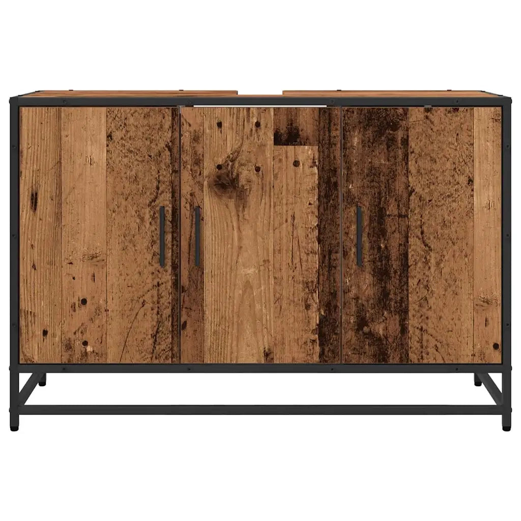 Mobile da Bagno Legno vecchio 90 x 33 x 60 cm Legno multistrato 883617