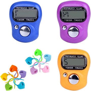 Contatore elettronico per dita con display LED per inventariare brevi, sportivi e scolari - Set da 3 pezzi