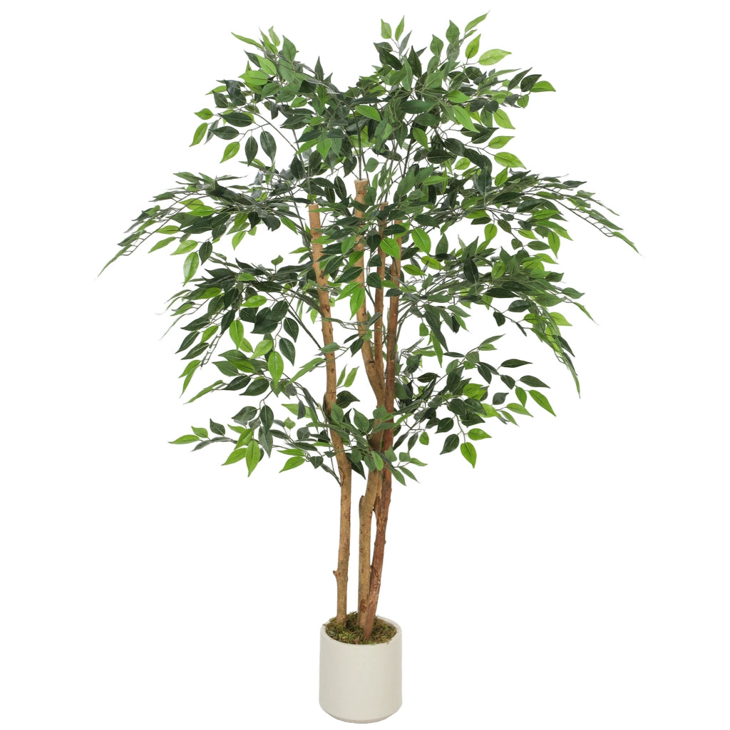 Ficus Artificiale 150 cm ¨C zephmum ¨C Verde con Vaso per Interni