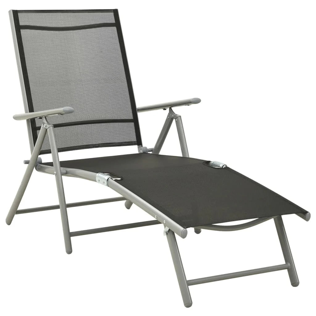 Set di mobili da giardino per esterni 9 pezzi nero e argento 02_0018279