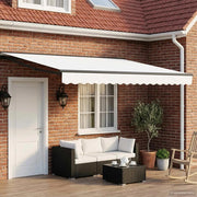 Tenda retrattile manuale Bianco 4 × 3,5 m 3420453