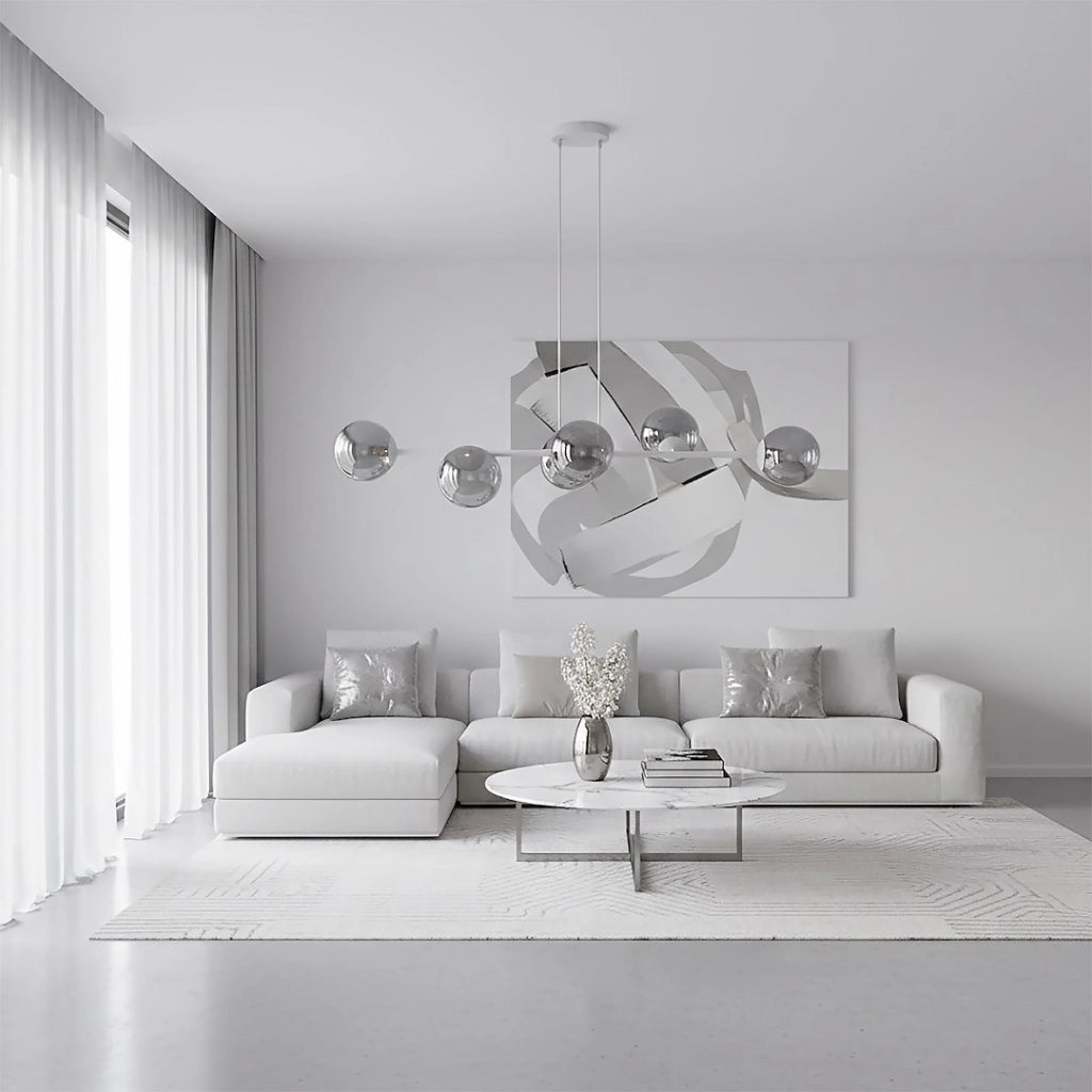 Lampada a sospensione MAGNUS 6xE14 grigio grafite Emibig