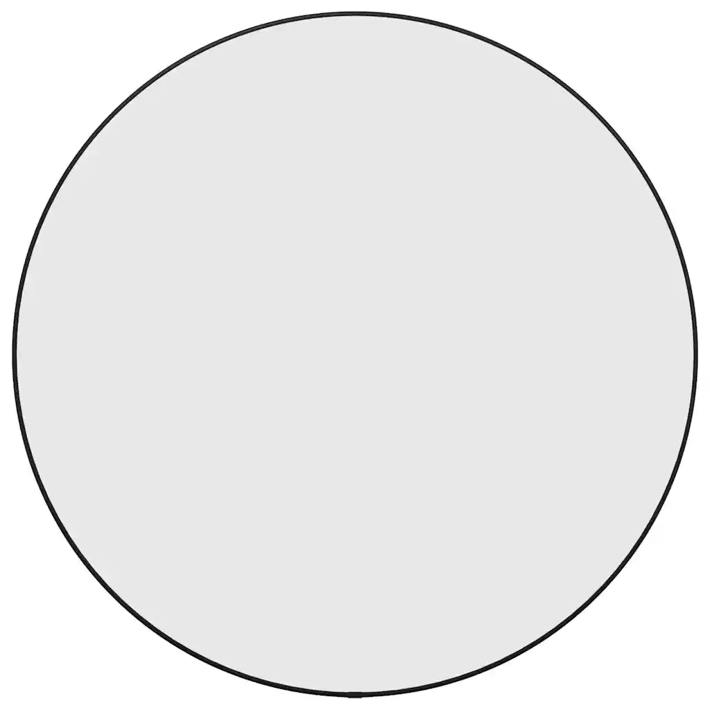 Specchio da Parete Nero Ø 60 cm Rotondo 348187