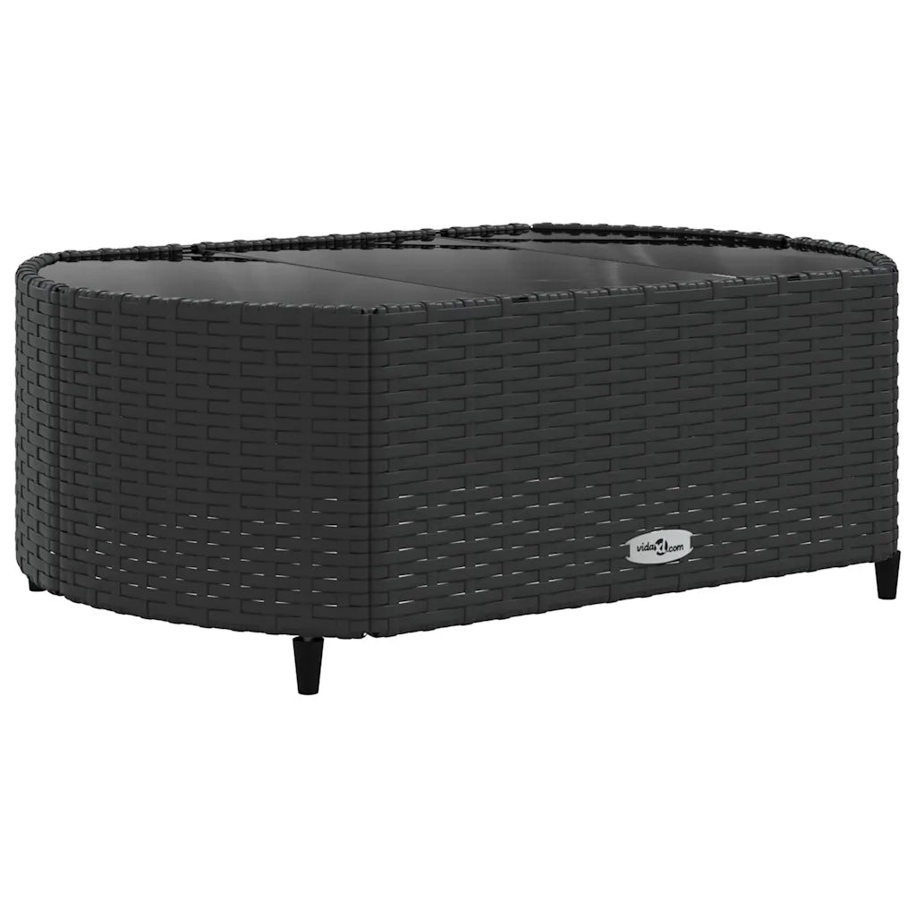 Set Divani da Giardino con Cuscini 7pz Nero Polyrattan 3308380