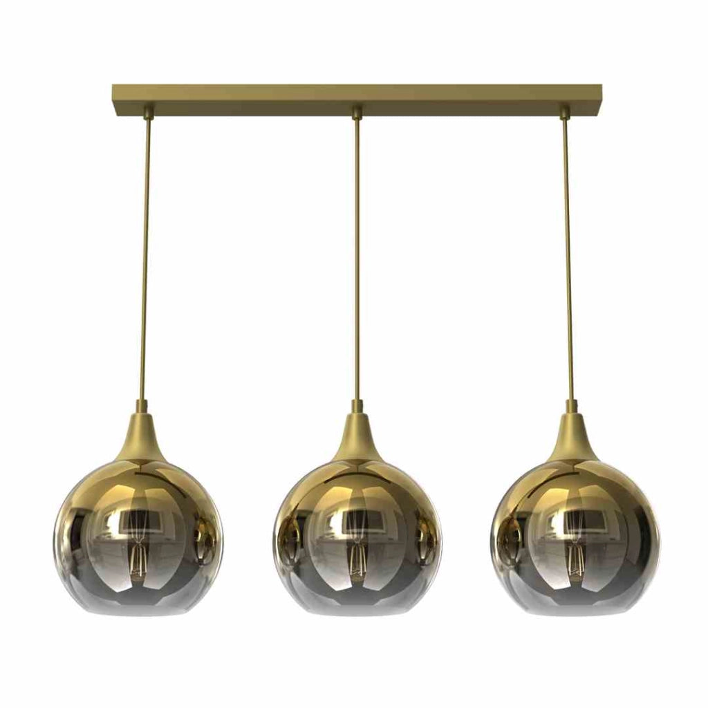 Lampadario sospeso Milagro Monte MLP8402 oro 3 luci