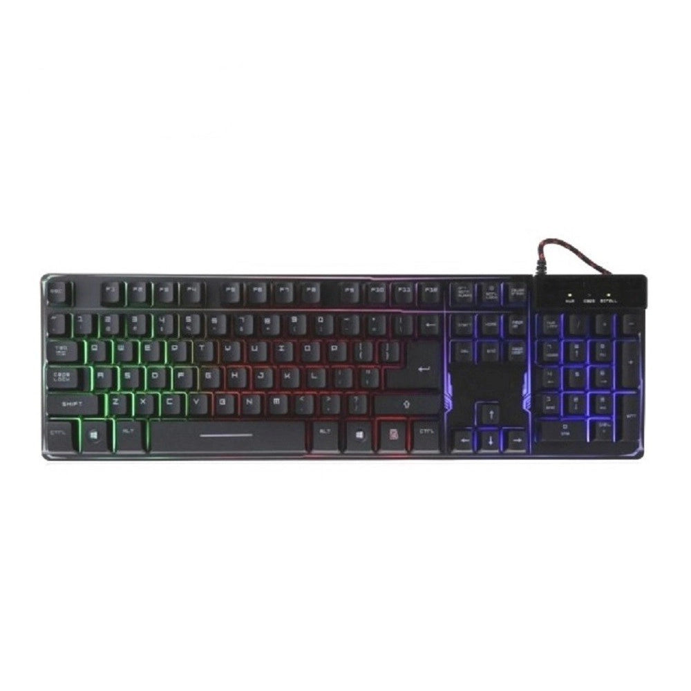 Trade Shop - Tastiera Da Gioco Cablata Retroilluminata A Led Multicolore Ergonomica Q801-rgb -